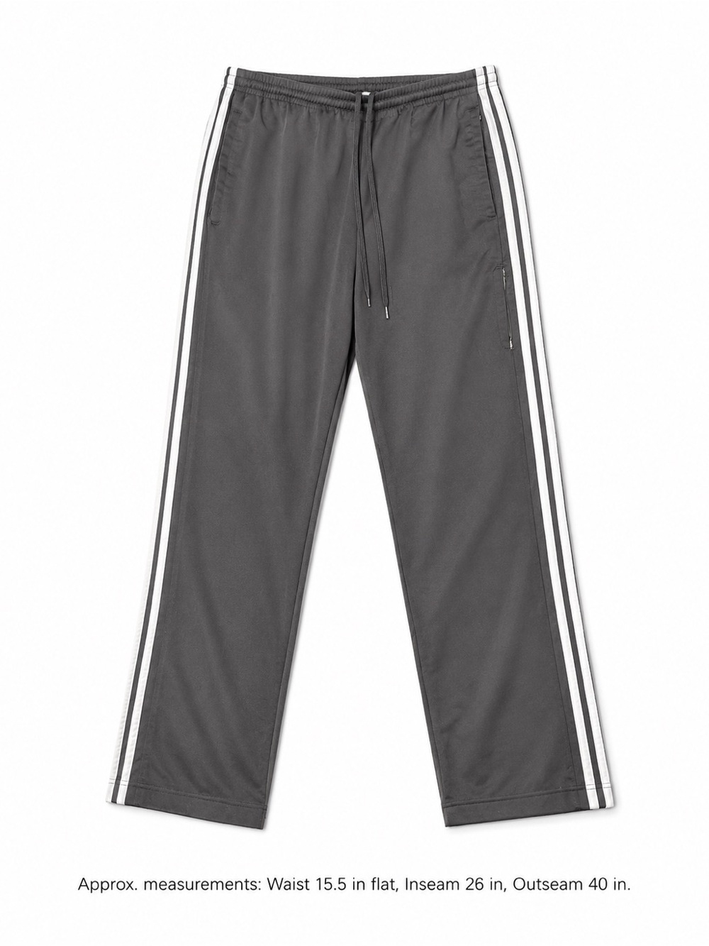 adidas Black White 3-Stripe Track Pants Size XL